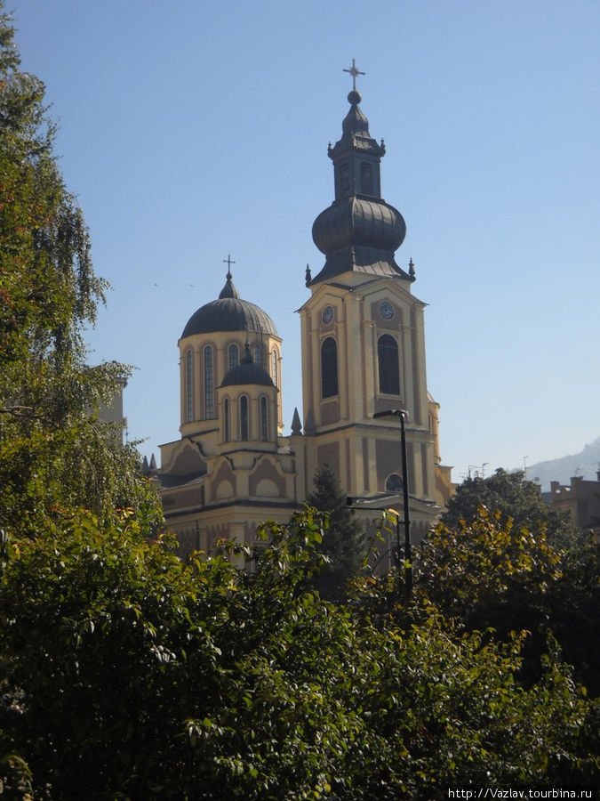 Дальний вид собора Сараево, Босния и Герцеговина