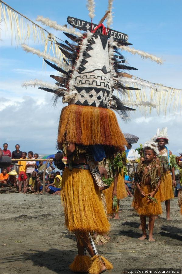 Вид сзади Провинция Галф, Папуа-Новая Гвинея
