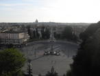 Вид на площадь Пополо с холма Пинчио.