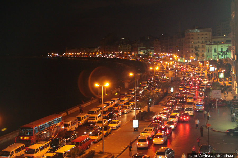 И вид на пробки то же. Александрия, Египет