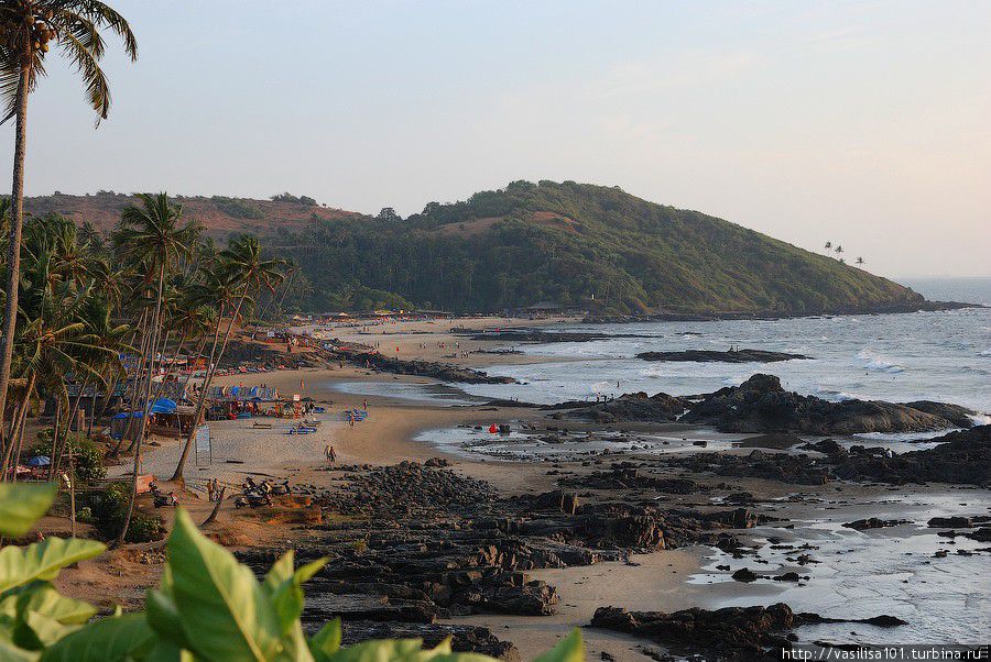 Вагатор — случайный пляж на неделю Штат Гоа, Индия