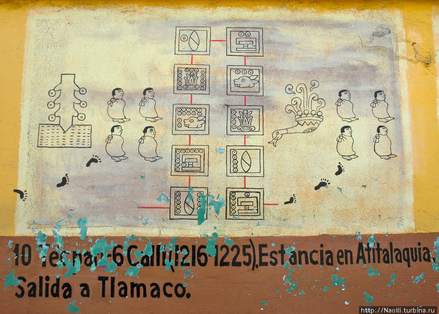 Текпан -Калли (1216-1225) Поселение  Атиталакия. Выход в Тламако. Тула-де-Альенде, Мексика