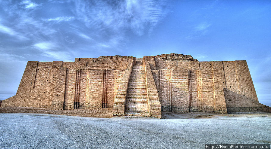 зиккурат Ур-Намму (обработка) Ур античный город, Ирак