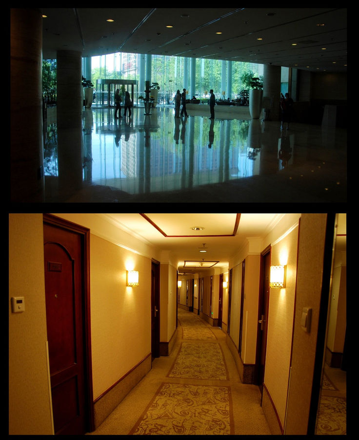 Холл и один из этажей. Пекин, Китай
