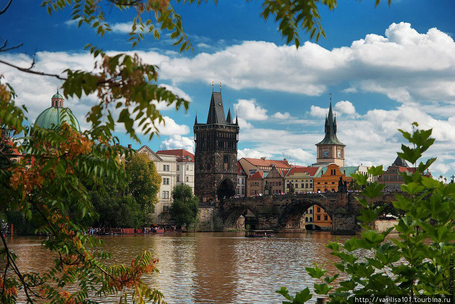 Прага, виды с Влтавы Прага, Чехия