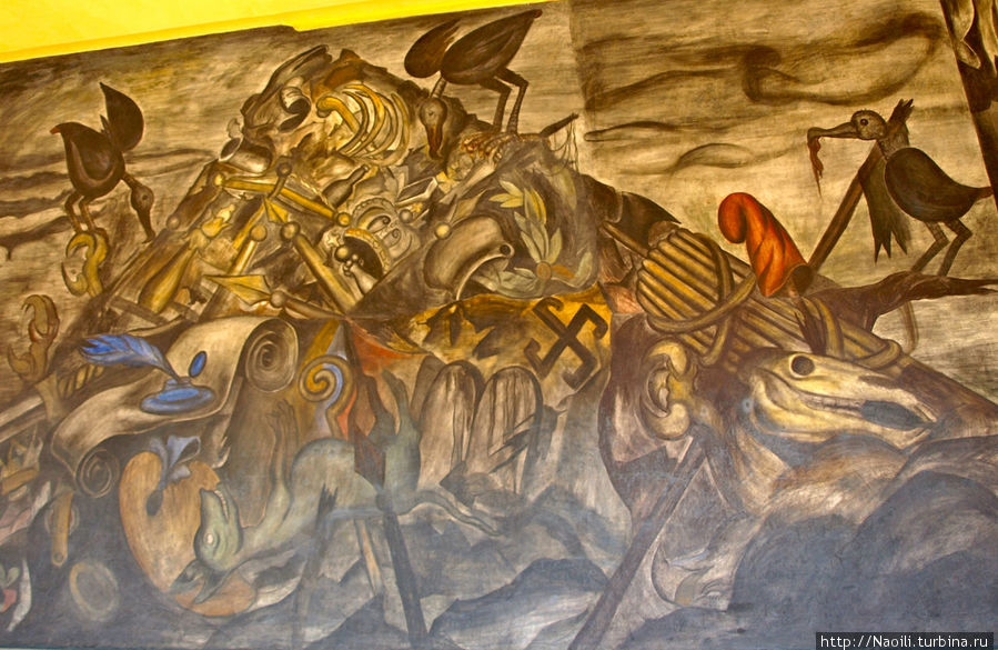 Фреска Социальный мусор Хосе Клементе Ороско, 1923-1924 Мехико, Мексика