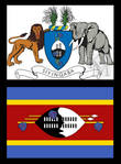 Герб и флаг Свазиленда.
