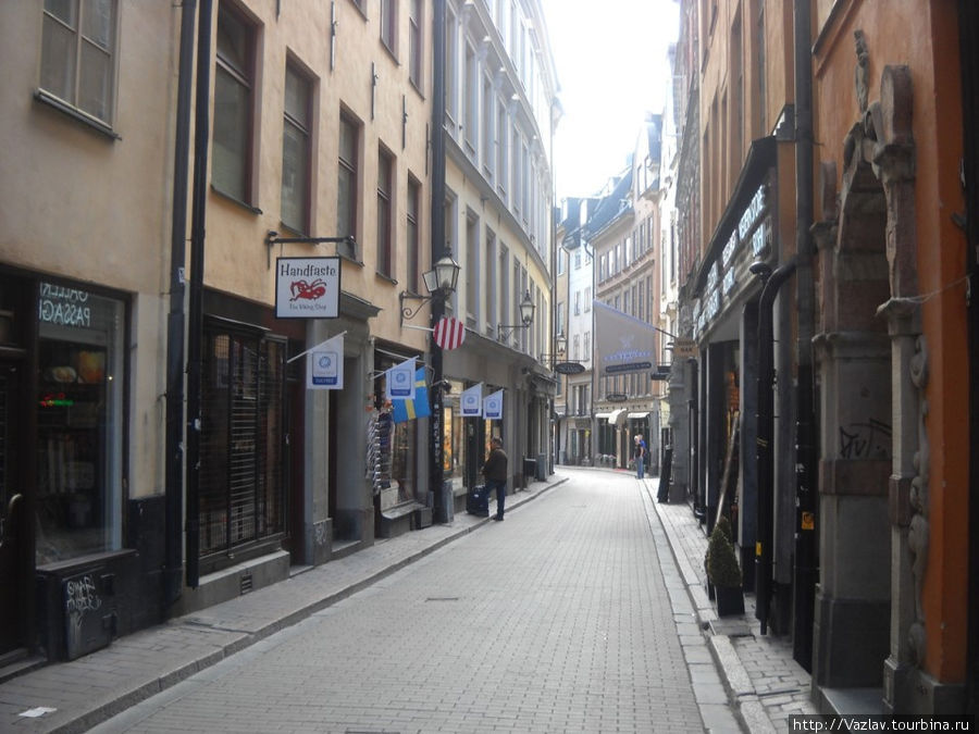 Центральная улица района Стокгольм, Швеция