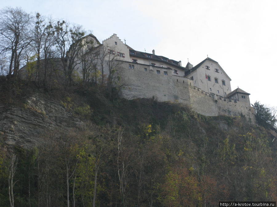 княжеский замок на склоне Вадуц, Лихтенштейн