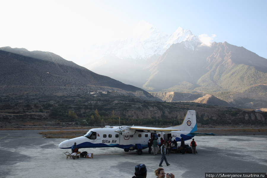 Аэропорт в Джомсоме Зона Гандаки, Непал
