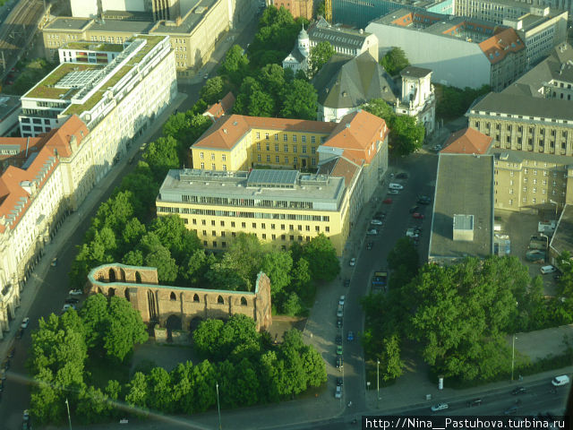 Берлинская телебашня — с высоты орлиного полёта Берлин, Германия