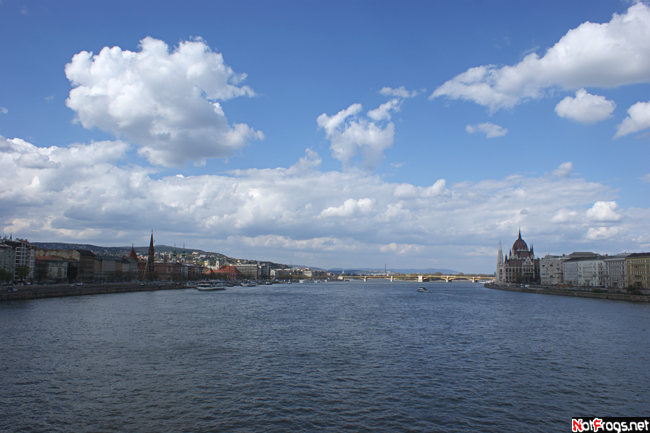 Дунай с Цепного моста Будапешт, Венгрия