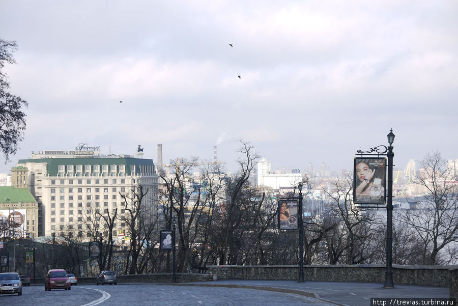Панорама с Владимирского спуска Киев, Украина