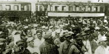 Торжественное открытие движения на электрифицированном участке Баку Сабунчи 8 июля 1926