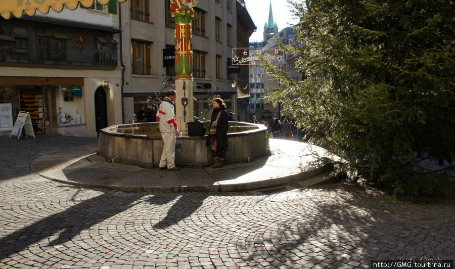 Город на горе Лозанна, Швейцария