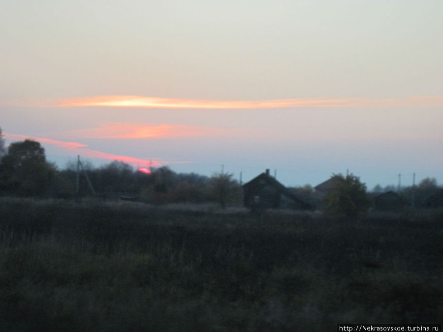 Последнюю фотографию делаем в районе города Родники в 18.20 — уже темнеет. Россия