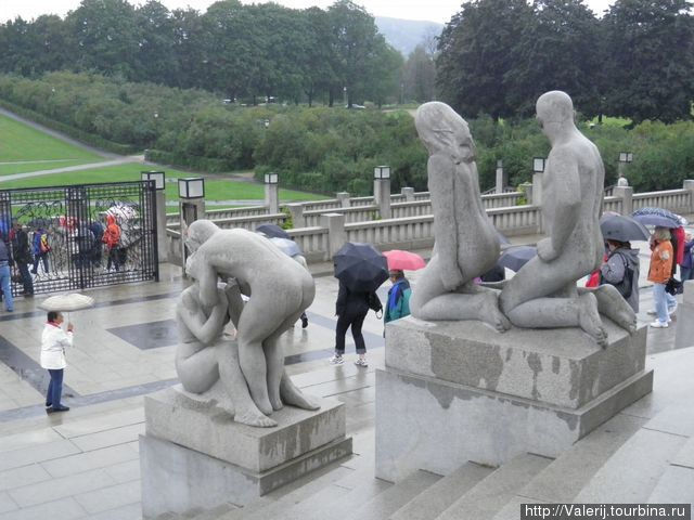 Фигуры - нет, - души человеческие, в парке Вигеланда. Осло, Норвегия