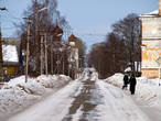 Типичная улица типично глубинного русского городка...
