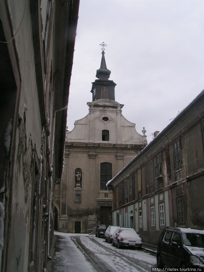 Вид на церковь Нови-Сад, Сербия