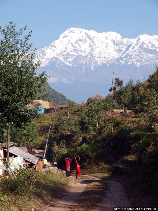 Жизнь деревушки Сарангкот Сарангкот, Непал