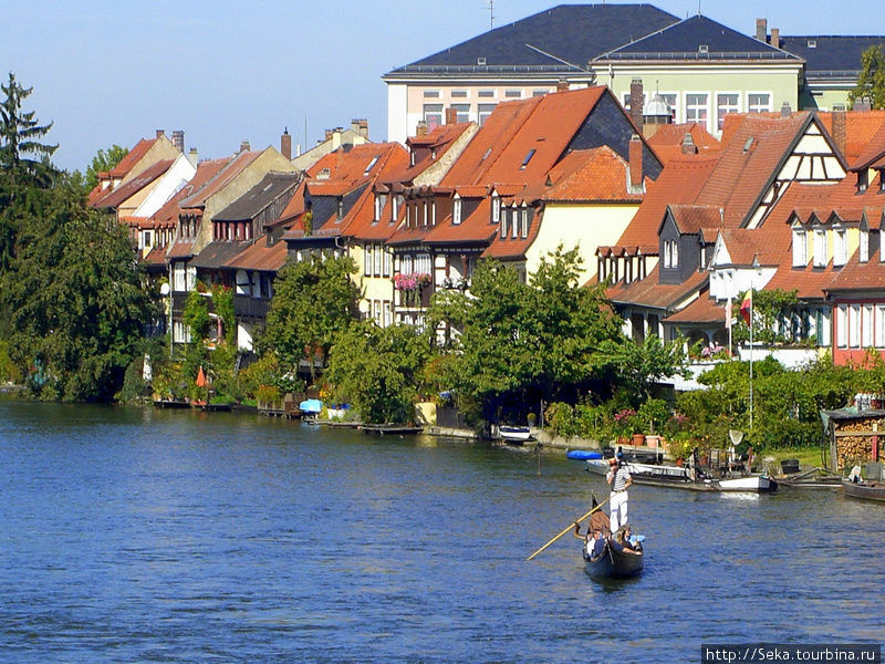 Бамберг - город на реке Регниц Бамберг, Германия