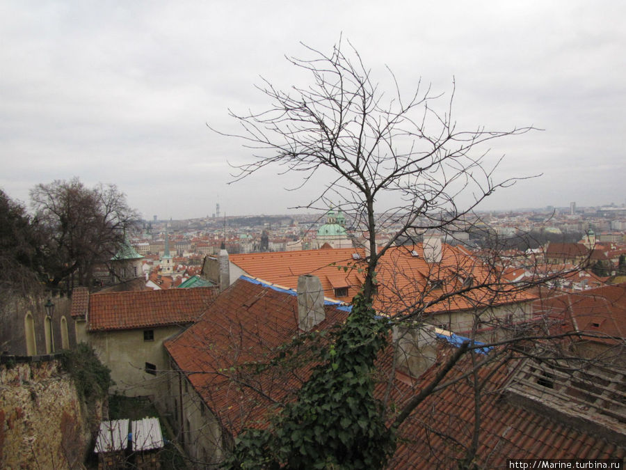 вид с лесницы Прага, Чехия