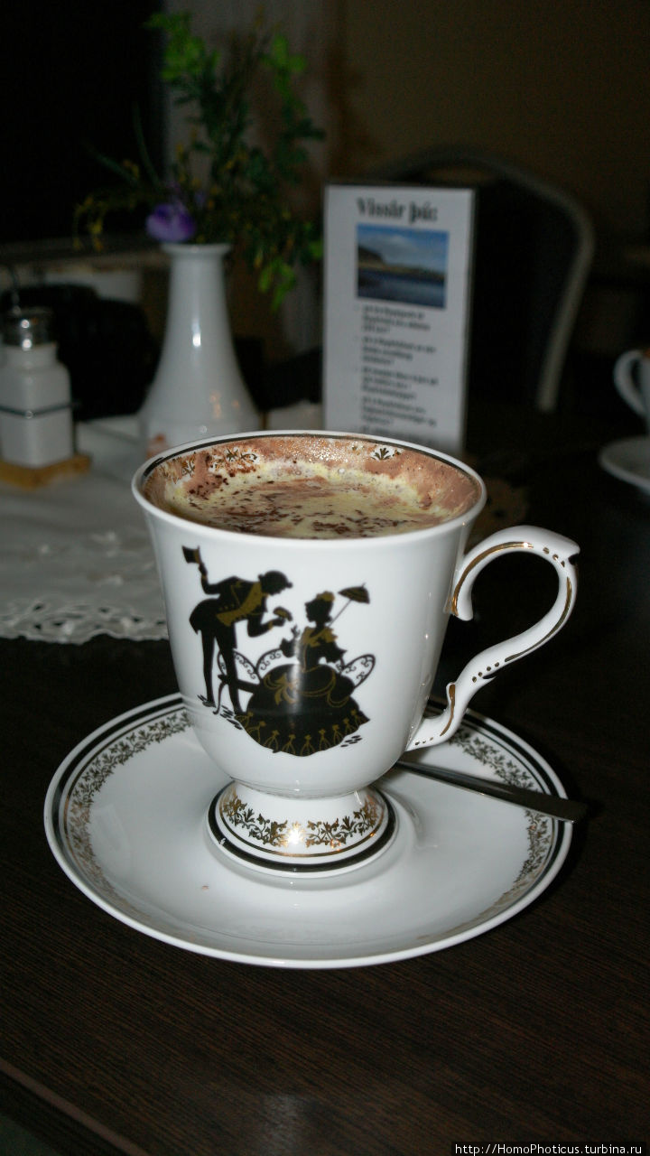 Чашка шоколада с коньячко
