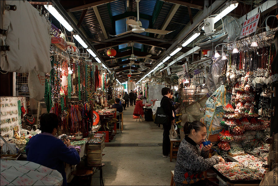 Рынки Коулуна. Вещевой, пищевой, нефритовый Коулун, Гонконг