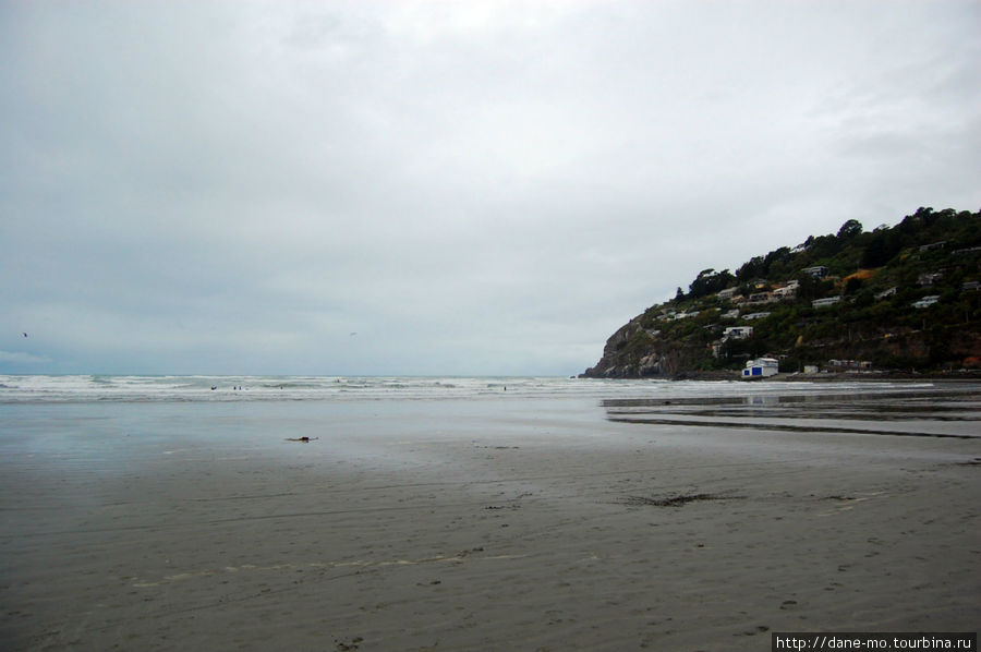 Пляж Скарборо Крайстчерч, Новая Зеландия
