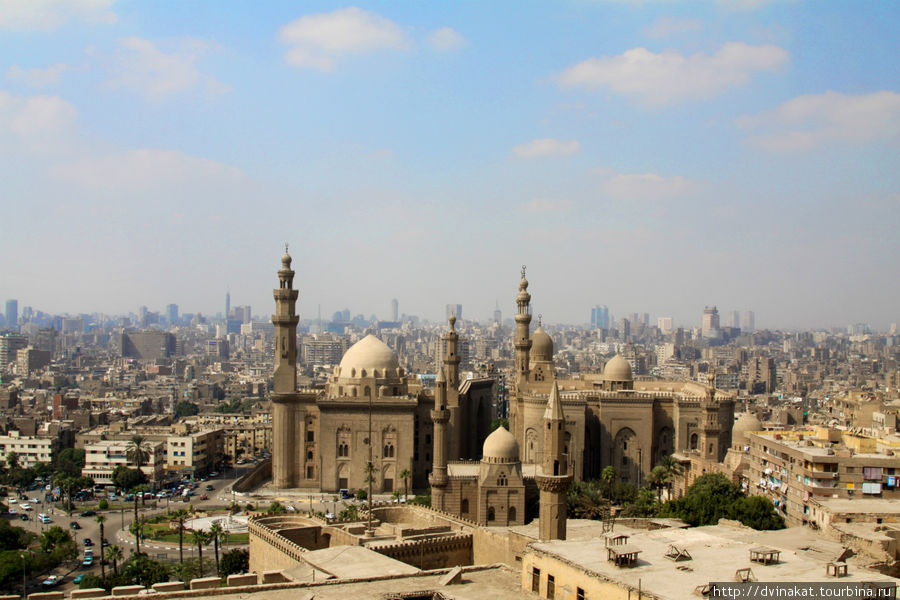 Вил на Каир с обзорной площадки мечети Мухамеда Али Каир, Египет
