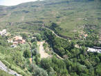 Вид из кабины подъемника в Монастырь Монсеррат