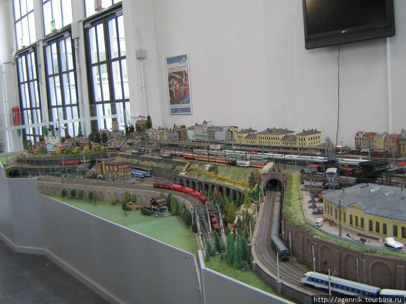 Действующая модель мюнхенской железной дороги Мюнхен, Германия