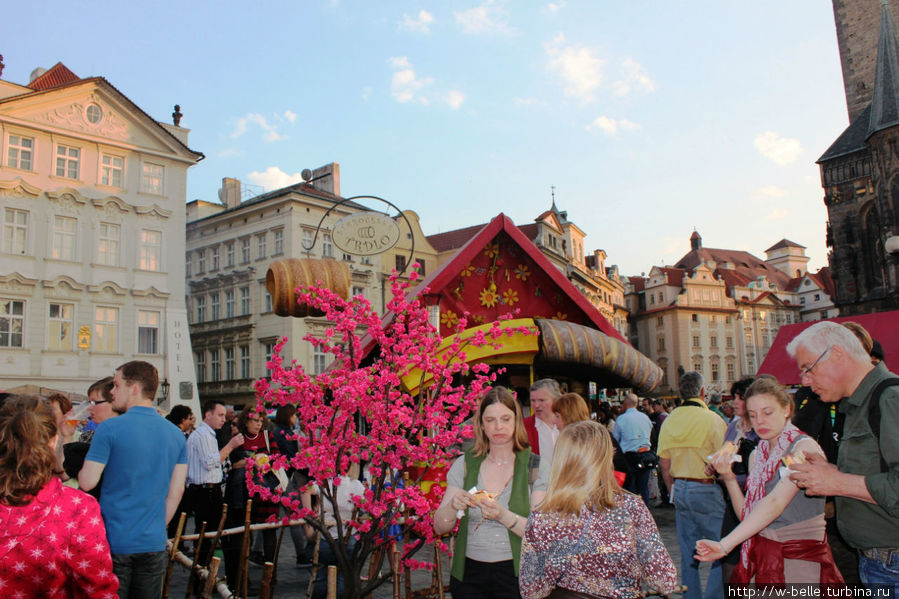 Краски пасхальной ярмарки Прага, Чехия