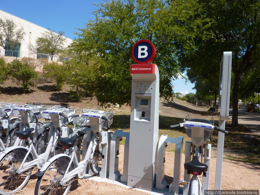 Автомат для оплаты проката велосипеда Сан-Антонио, CША