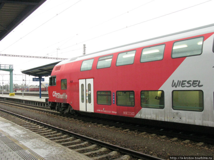 Есть и двухэтажные поезда (это перед вами — австрийская электричка в Бреславе) Чехия