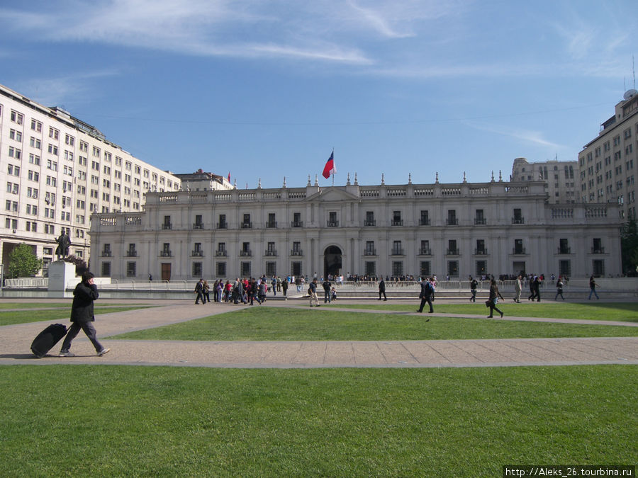 Тот самый президентский дворец, который в 1973 штурмовал Пиночет. Сантьяго, Чили