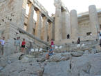 Реставрация храма. Вход на Акрополь