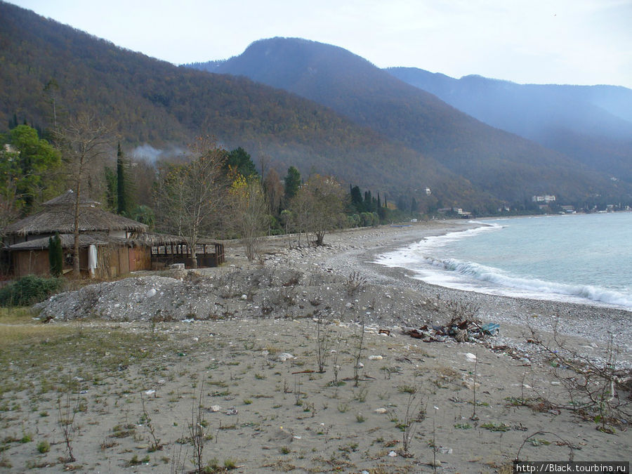 Пляжи Старой Гагры Гагра, Абхазия