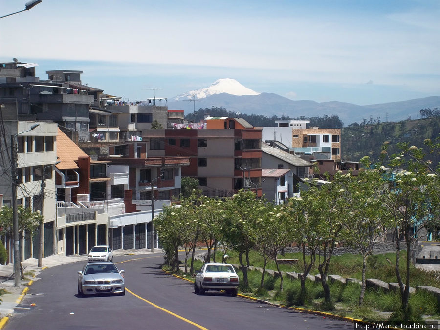 Вулкан Каямбе, высота 5790 м. Ща полезла в инет уточнять высоту и узнала, что это самая высокая точка экватора. Кито, Эквадор
