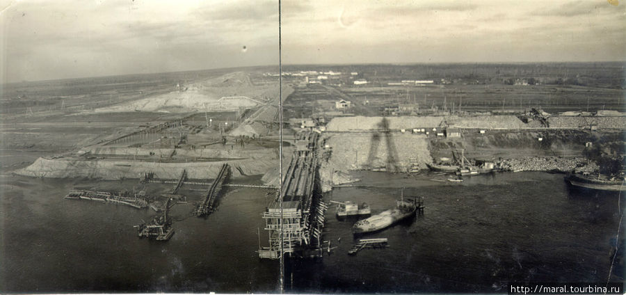 Строительство Рыбинской ГЭС. 1939 год Рыбинск, Россия