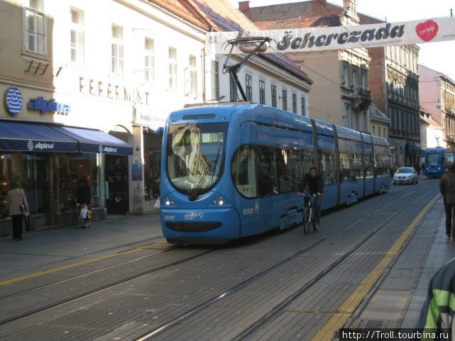 Городской трамвай Загреб, Хорватия