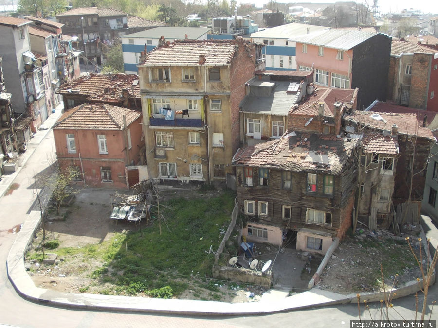 вид из крепости на город Стамбул, Турция