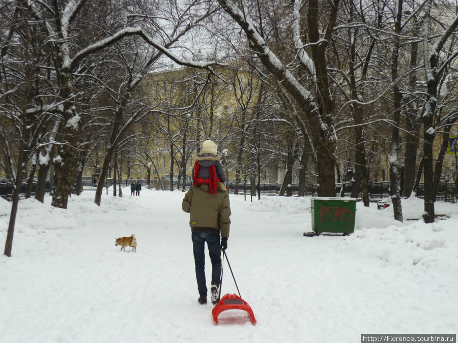 Бульварное кольцо зимой Москва, Россия