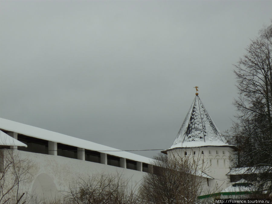 Саввино-Сторожевский монастырь и Городок зимой Звенигород, Россия