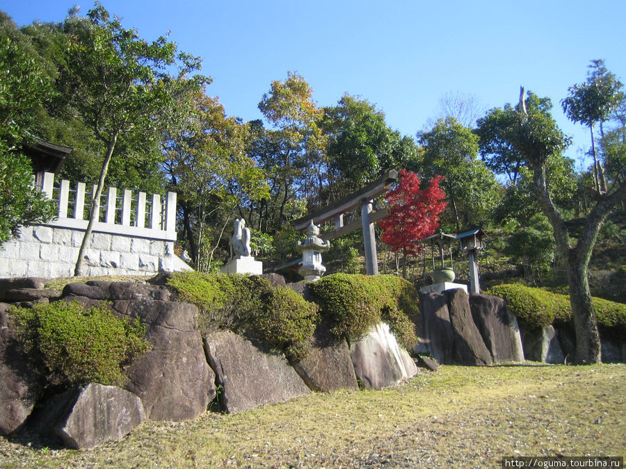 Синтоистское святилище Химеинари в Тадзими (Tajimi) осенью Тадзими, Япония