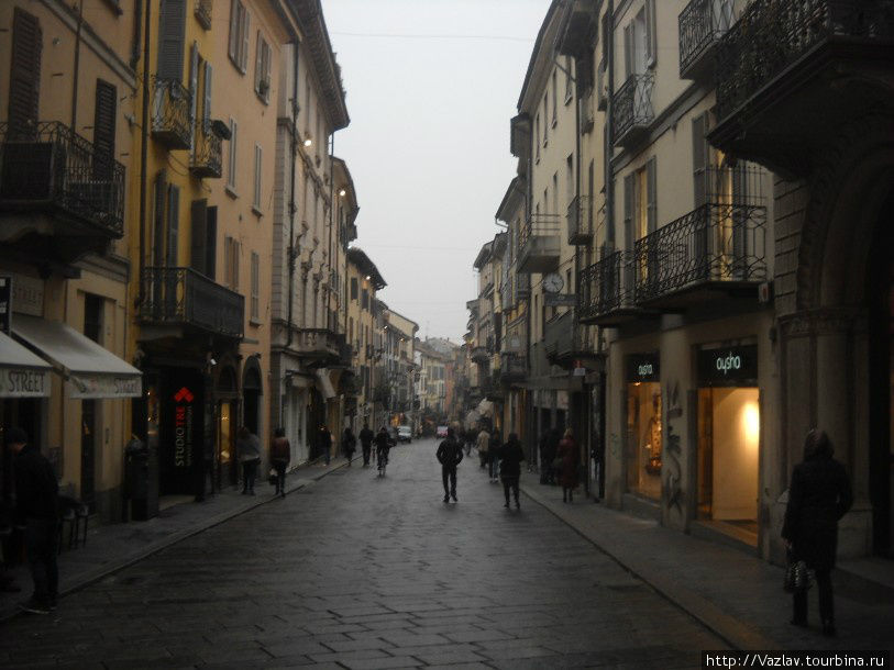 Панорама улицы Павия, Италия