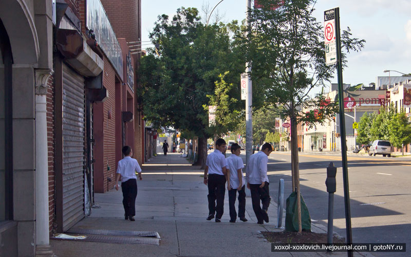 Прогулка по Coney Island Ave — туда (часть 1) Нью-Йорк, CША