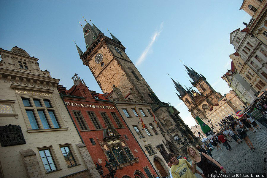 Башня ратуши, вид со стороны Прага, Чехия