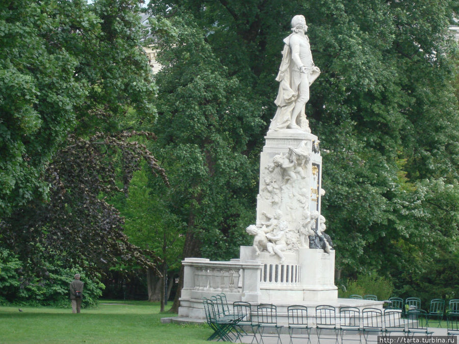 Парк перед дворцом Вена, Австрия
