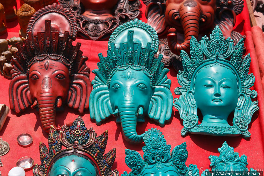 Продавцы сувениров Катманду, Непал